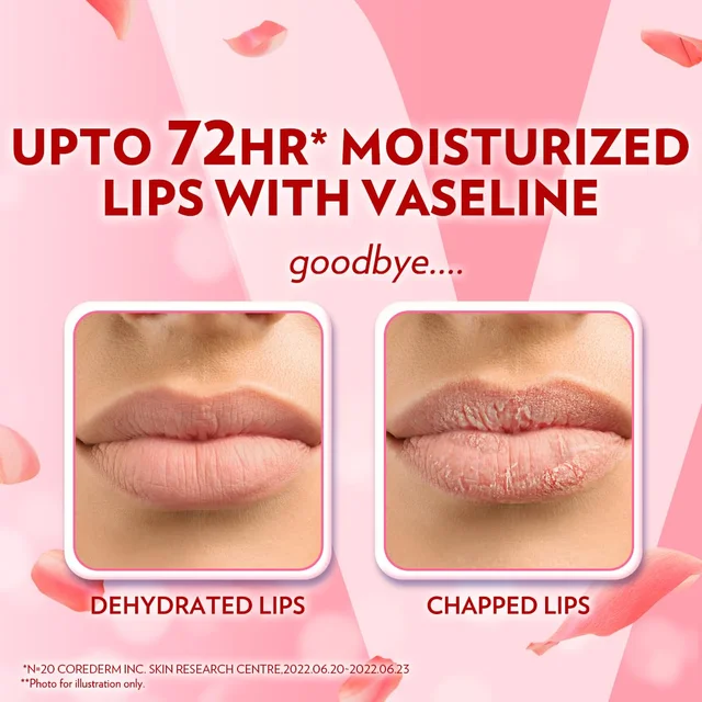 Vaseline Lip Therapy Rosy Lips Lip Balm 7g | Tinted Balm for Soft Pink Finish | Up to 72Hr Moisturization | Rosy Floral Fragrance | Daily Lip Care