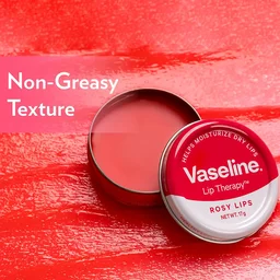 Vasline Vaseline Lip Tins Rosy Lips 17g | Intense Hydration & Sheer Pink Tint | Glossy Shine & Soft Smooth Lips | Everyday Moisturising Lip Balm