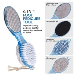 Vega VEGA 4-in-1 Pedicure Tool PD-02 | Multi-Function Foot Care Tool | Exfoliates, Files, Brushes & Cleans for Soft, Beautiful Feet | Perfect for Home Spa Pedicures