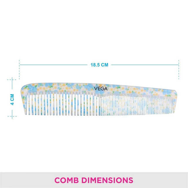 Vega VEGA Tulip Grooming Hair Comb DC-1279 | Elegant Design & Gentle Bristles | Perfect for Styling, Taming Flyaways, and Detangling All Hair Types
