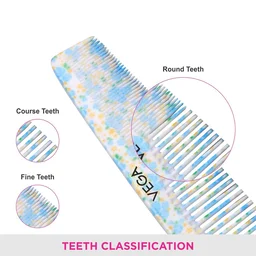Vega VEGA Tulip Grooming Hair Comb DC-1279 | Elegant Design & Gentle Bristles | Perfect for Styling, Taming Flyaways, and Detangling All Hair Types