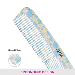 Vega VEGA Tulip Grooming Hair Comb DC-1279 | Elegant Design & Gentle Bristles | Perfect for Styling, Taming Flyaways, and Detangling All Hair Types