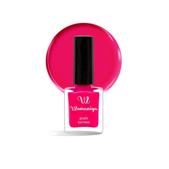 Womaniya Spark Nail Polish S10 Rose Wine Pink, Glossy Finish Nail Colour for Shiny Nails, Smooth Application, Stylish Manicure, Everyday Wear and Trendy Nail Looks