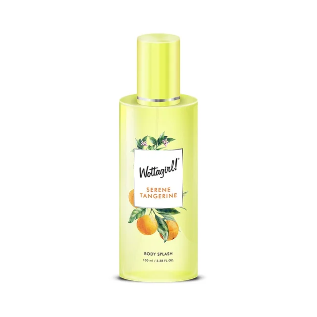 Wottagirl Wottergirl Serene Tangerine Body Splash for Women - Long-Lasting Fruity Fragrance, 100ml
