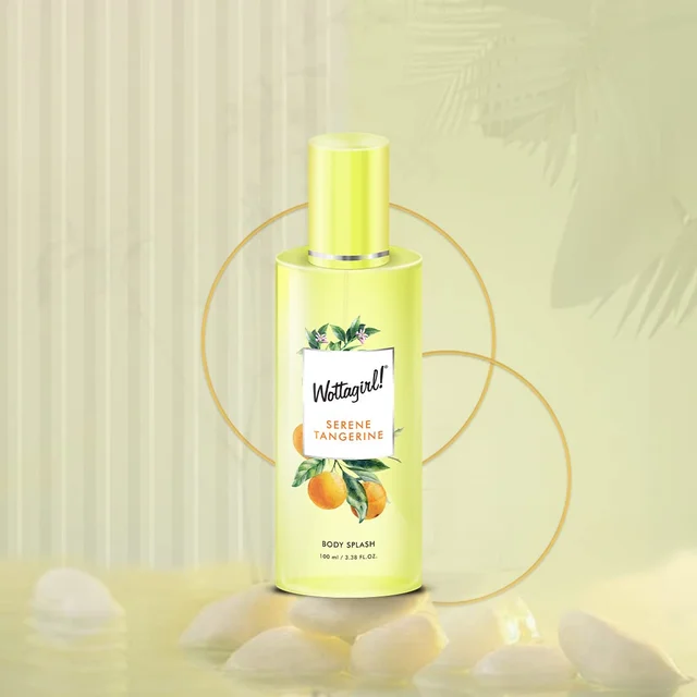 Wottagirl Wottergirl Serene Tangerine Body Splash for Women - Long-Lasting Fruity Fragrance, 100ml