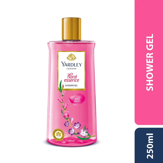 Yardley London Floral Essence Shower Gel 500ml | Iris & Violet| Hydrating & Refreshing | Paraben-Free | Luxurious Fragrance for Soft & Nourished Skin