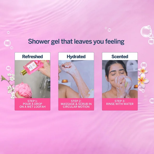 Yardley London Floral Essence Shower Gel 500ml | Iris & Violet| Hydrating & Refreshing | Paraben-Free | Luxurious Fragrance for Soft & Nourished Skin