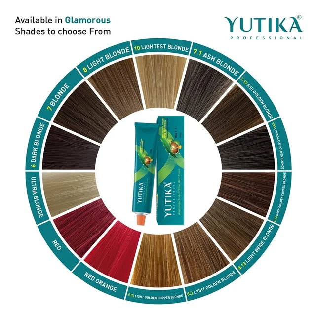 Yuthika Professional Creme Hair Colour 100gm Red | 100% Grey Coverage | Permanent Hair Color for Women & Men | Long-Lasting Vibrant Tone | Macadamia Oil Infused