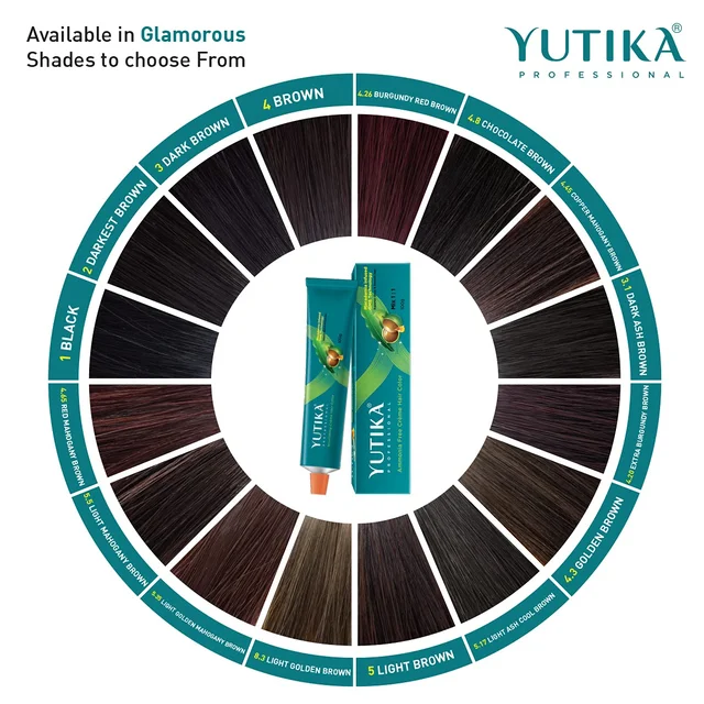 Yuthika Yutika Professional Creme Hair Color Tube 100gm Shade 10 Lightest Blonde Permanent Hair Dye for Grey Coverage Long Lasting Color Rich Shine Smooth Salon Finish