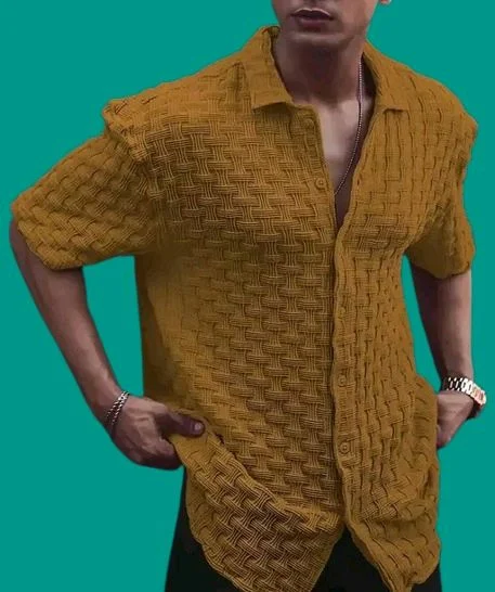 Korean High Quality Febric Tshirt Dark Yellow 
