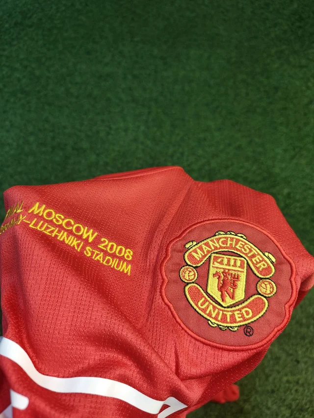 Retro Manchester United 2008 Home Full Sleeve Jersey - S