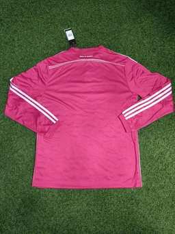 Retro Madrid 2014-15 Pink Long Sleeve Away Kit - L