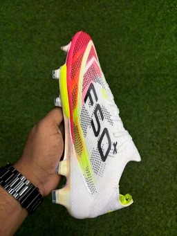 F50+ White And Orange Colour Mix With Lace - 9
