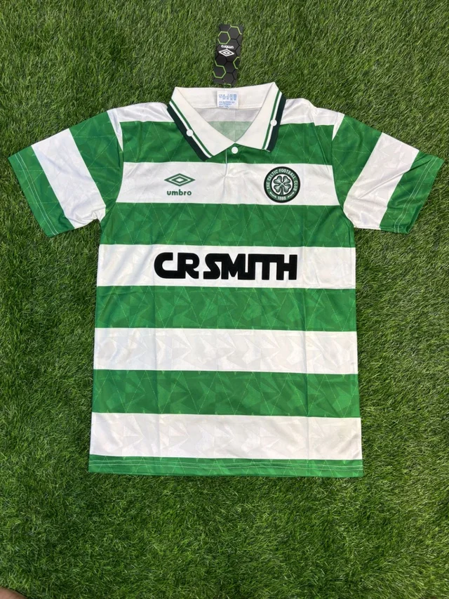 Retro Celtic Home 1989-90 Half Sleeve - XL