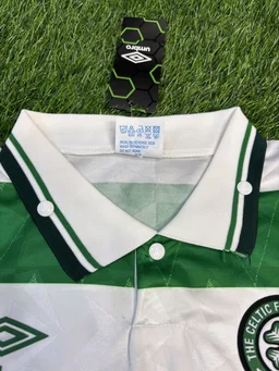 Retro Celtic Home 1989-90 Half Sleeve - XL
