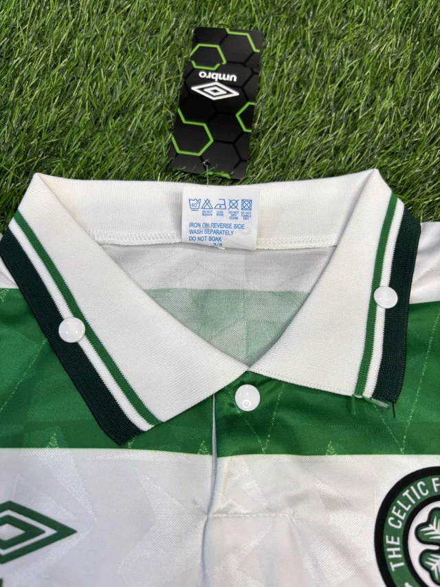 Retro Celtic Home 1989-90 Half Sleeve - XL