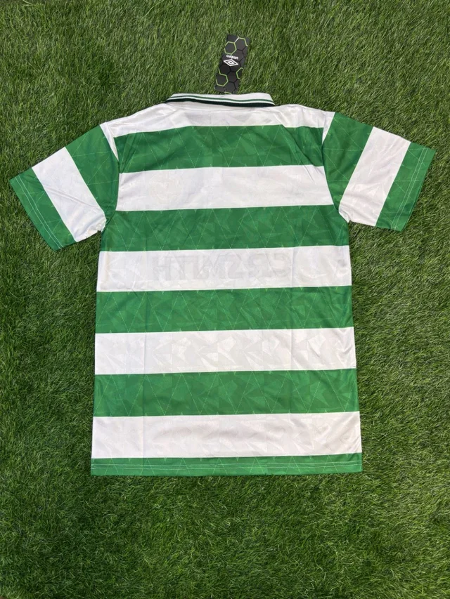 Retro Celtic Home 1989-90 Half Sleeve - XL