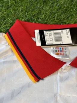 Retro Spain 1994 Away White Half Sleeve - XL