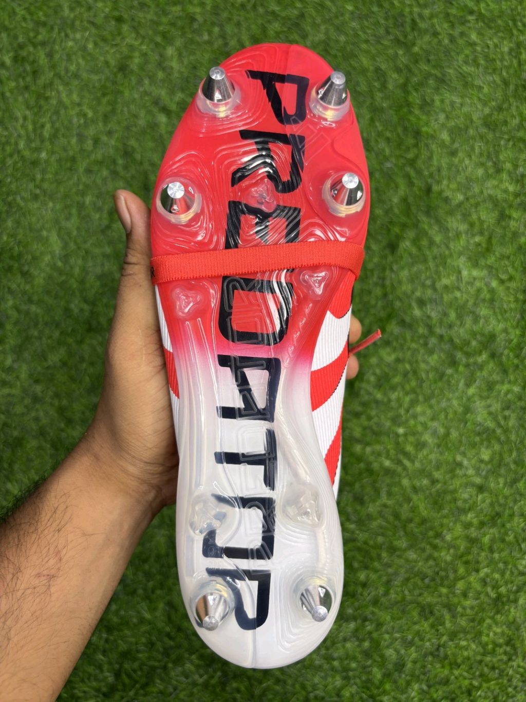 Predator Foldover Elite Red SG With Lace(Metal Changer)