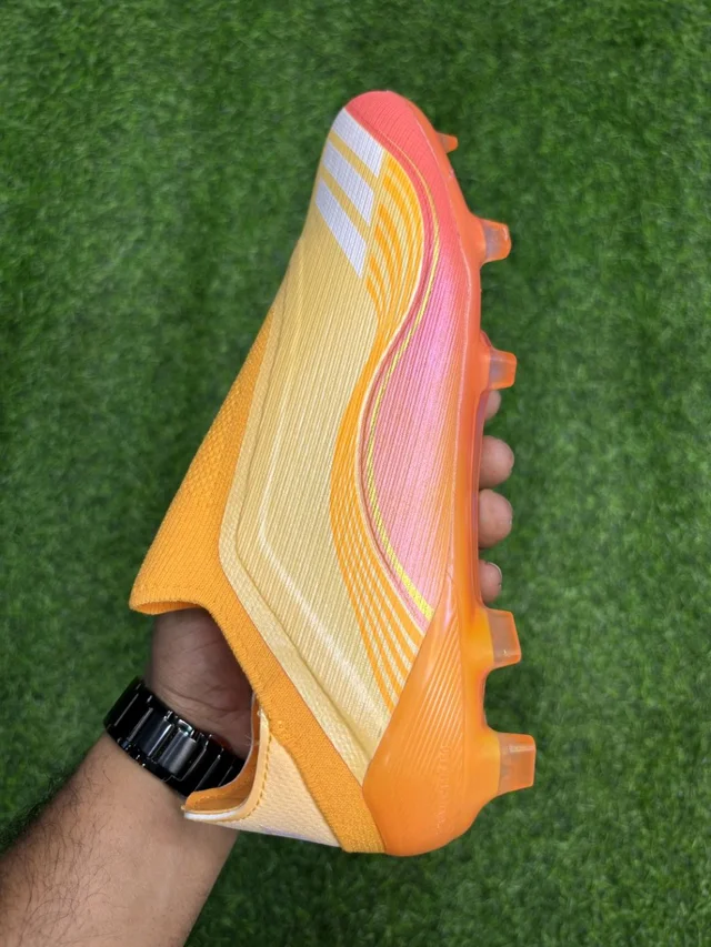 F50 Elite Messi Edition Orange Colour FG Without Lace - 6