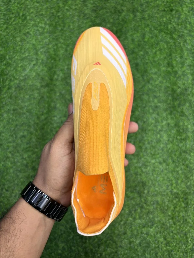 F50 Elite Messi Edition Orange Colour FG Without Lace - 6
