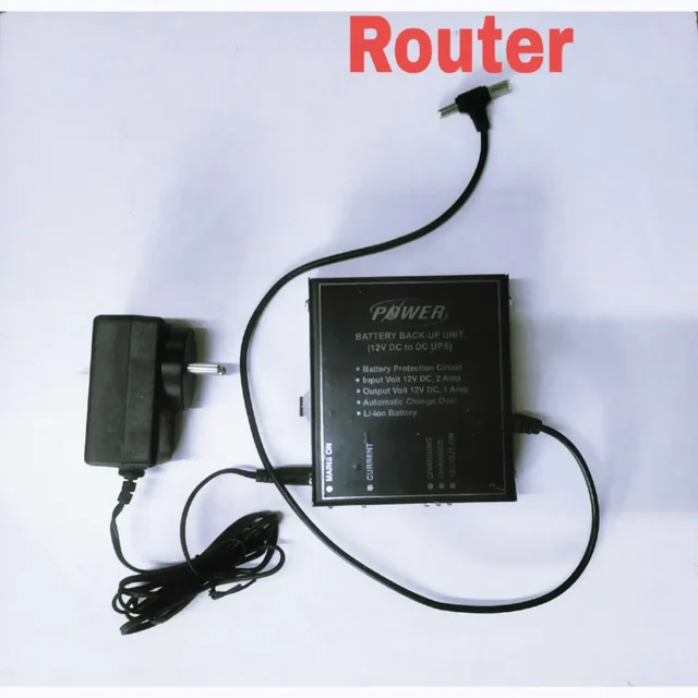 Battery Backup Unit For Jio Airtel Bsnl Wifi Router