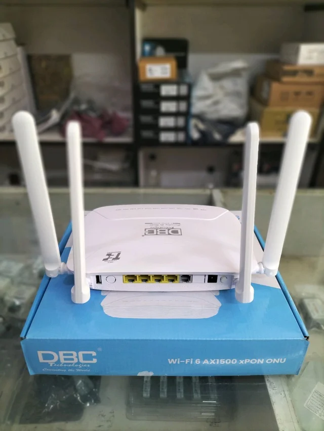DBC Wifi 6 (HGU-410-AX) Dualband XPON ONT With VOIP For BSNL FTTH Connection 