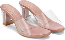 transparent heels for women - Clam Shell, 4