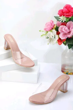 transparent heels for women - Clam Shell, 7
