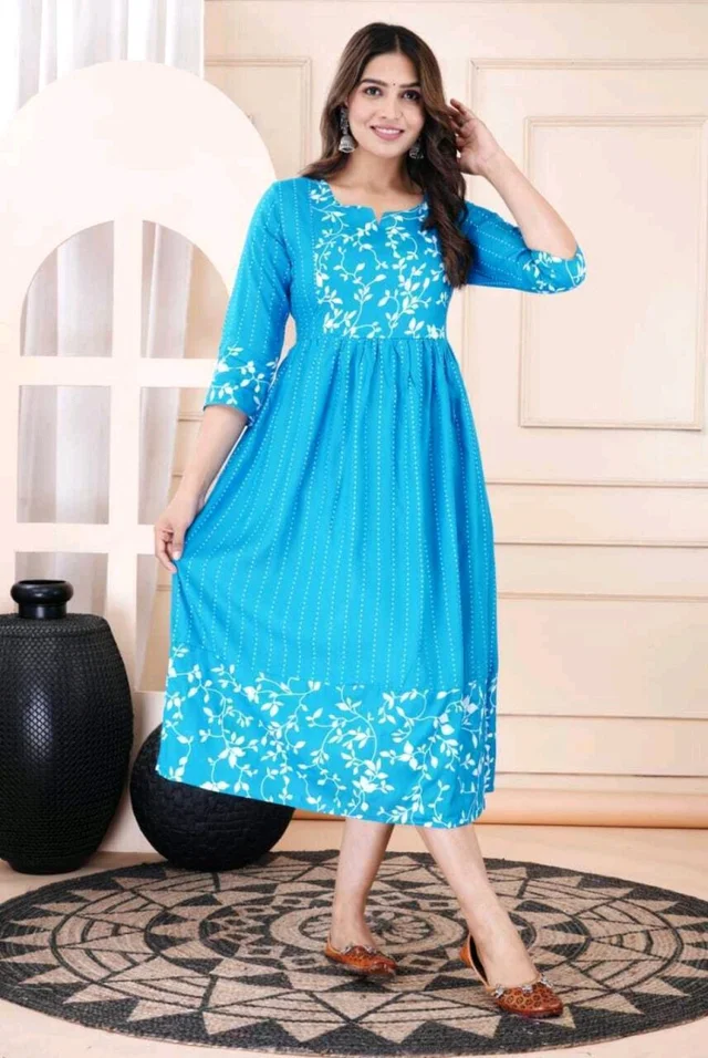 Women Floral Print Viscose Rayon Straight Kurta (Pink) - Scooter, XL