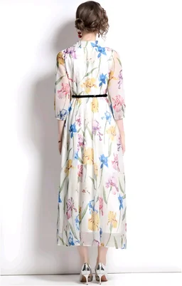 Russian Women A-line Multicolor Dress - Westar, M