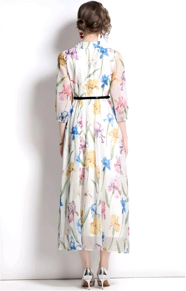 Russian Women A-line Multicolor Dress - Westar, M