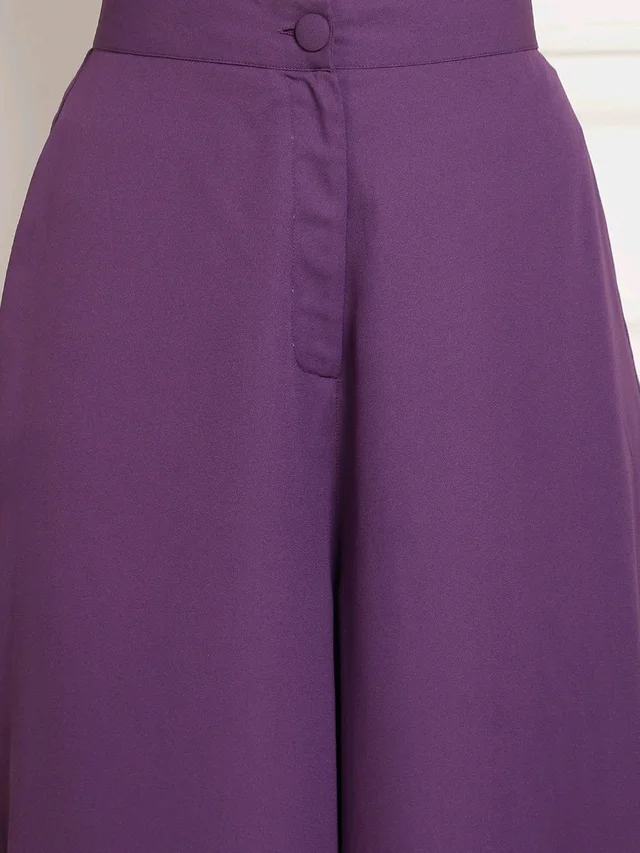 Bow Halter Neck Top In Organza With Trouser - London Hue, S