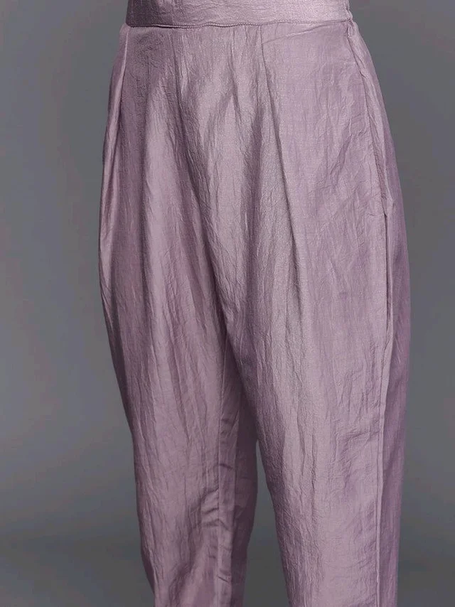 Women Beige Gotta Patti Kurta with Trousers & With Dupatta - Bouquet, 2XL