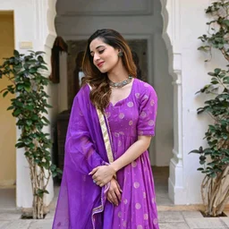 Women Viscose Rayon Kurta. Sharara Dupatta Set - Seance, 5XL