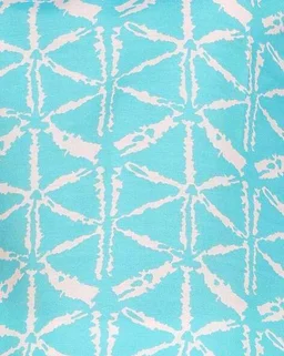 Turquoise Printed Poly Rayon Short Kurti For Women And Girls - Spray, XXL