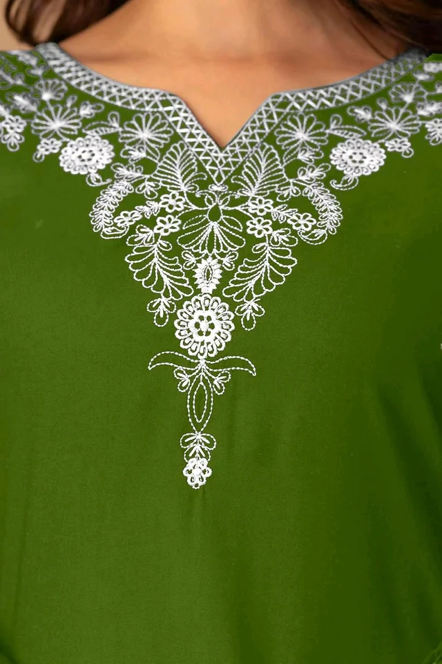 Women Rayon Regular Top - Green Leaf, S