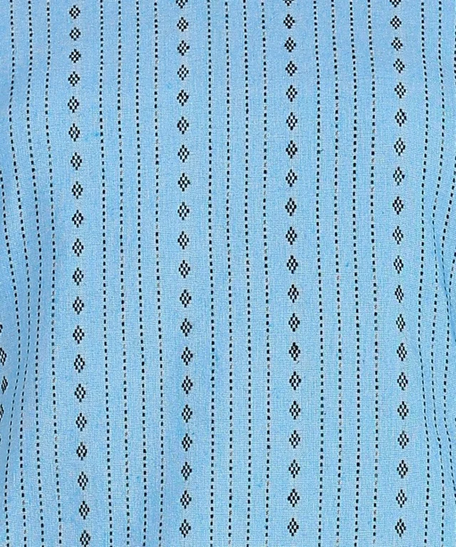 Women Striped Pure Cotton. Straight Kurta (Purple) - Ship Cove, S