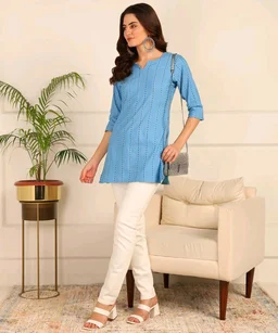 Women Striped Pure Cotton. Straight Kurta (Purple) - Ship Cove, XXL
