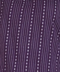 Women Striped Pure Cotton. Straight Kurta (Purple) - Eggplant, XS