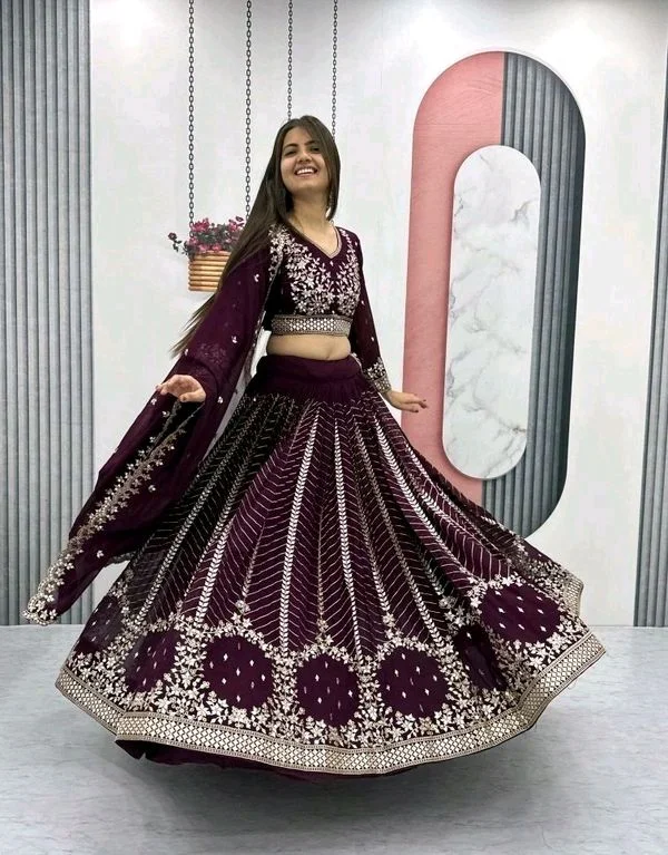 Heavy Fox Georgette* - M, Wine Berry