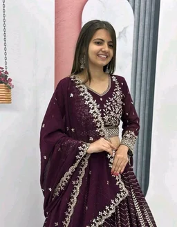 Heavy Fox Georgette* - M, Wine Berry
