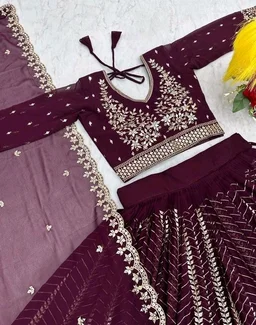 Heavy Fox Georgette* - M, Wine Berry