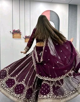 Heavy Fox Georgette* - M, Wine Berry