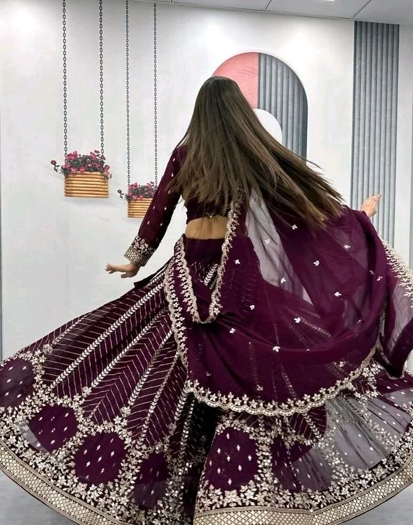 Heavy Fox Georgette* - M, Wine Berry