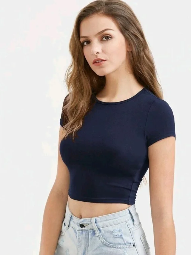 Casual Regular Sleeves Self Design Women Black Top - Ebony Clay, XL