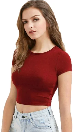 Casual Regular Sleeves Self Design Women Black Top - Old Brick, XL