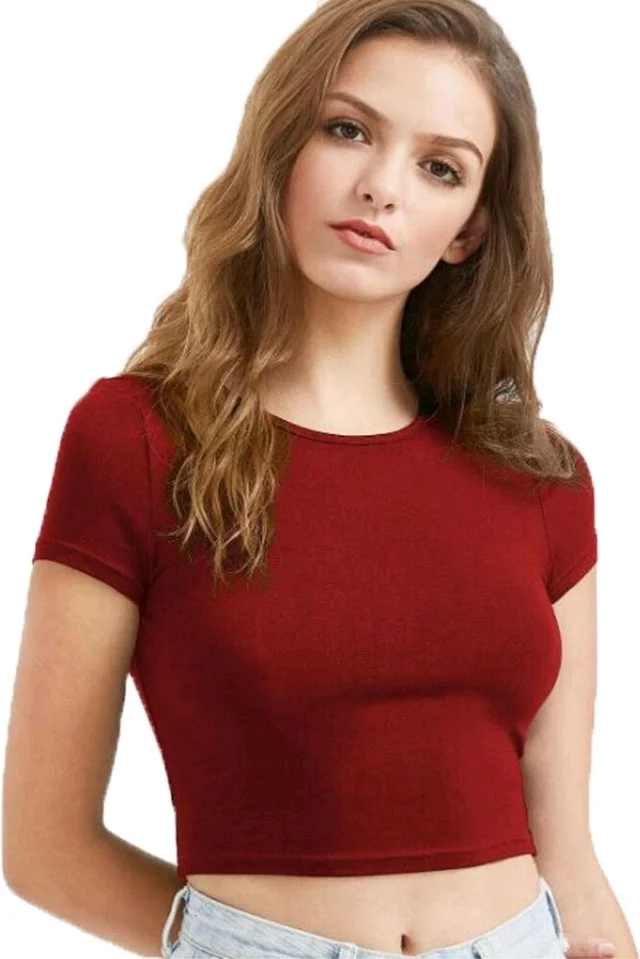 Casual Regular Sleeves Self Design Women Black Top - Old Brick, XL