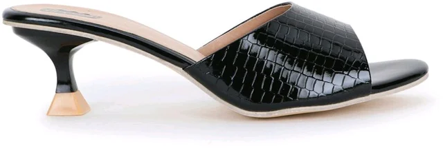 Women Heels Sandal (Black, 3) - Black, 5