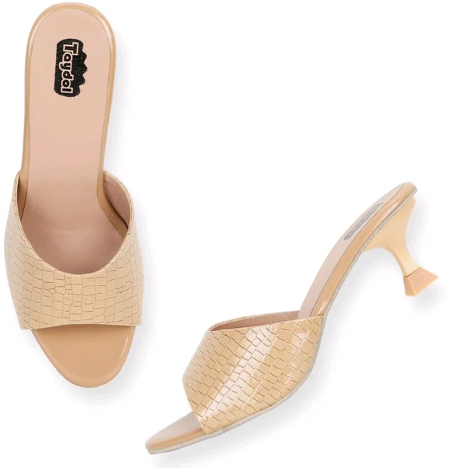 Women Heels Sandal (Black, 3) - Cashmere, 5